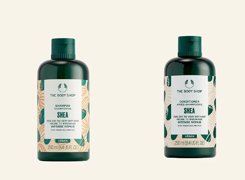 The Body Shop Shea Repair Shampoo & Conditioner 250ml Dry Damaged Hair