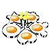 Makidar 5PCS Fried Egg Mold Egg Ring Egg Shaper SUS304 Stainless Steel Pancake Mold Kitchen Tool Pancake Rings