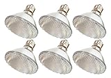 (Pack Of 6) 39PAR30/FL 120V - 39 Watt High Output (50W Replacement) PAR30 Flood Short Neck - 120 Volt Halogen Light Bulbs