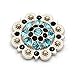 DIY Conchos Button Crystal Leathercraft Conchos with Screw (Color 3, 12 PCS)