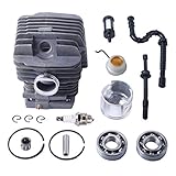 Poweka MS290 Chainsaw Parts for Stihl 029 039 MS290 Ms390-46mm Cylinder Piston Kits & Bearing Oil Seal