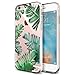 iPhone 7 Case,Eouine Green Plants Ultra Slim Premium TPU Case Gel Rubber Soft Skin Silicone Protective Back Cover for Apple iPhone 7, 2th Pattern Leaves