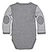 Burt's Bees Baby Unisex Baby Bodysuit & Pant Set, 100% Organic Cotton, Charcoal Classic Stripe, 18 Months