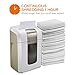 Bonsaii EverShred Pro 6-Sheet Micro-Cut Paper/CD/Credit Card Shredder, 60 Mintues Continuous Running with 4 Easy Move Casters,High Security P-5, White (4S16)