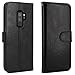 LK Galaxy S9 Plus Case, [Wrist Strap] Luxury PU Leather Wallet Flip Protective Case Cover with Card Slots and Stand for Samsung Galaxy S9 Plus (Black)