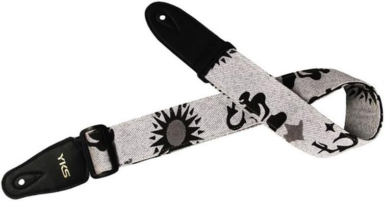 Concise Sun Printed Guitar Strap Nylon Bass Shoulder Strap