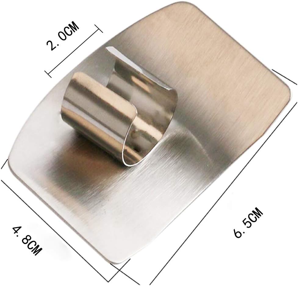 ZOCONE 2 PCs Finger Guard For Cutting Kitchen Tool Finger Guard Stainless Steel Finger Protector Avoid Hurting When Slicing and Dicing Kitchen Safe Chop Cut Tool (PH0088): Kitchen & Dining