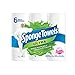 SpongeTowels Ultra Paper Towels, Choose-a-Size Regular Roll, 2-ply, 80 Sheets per Roll - 6 Rolls