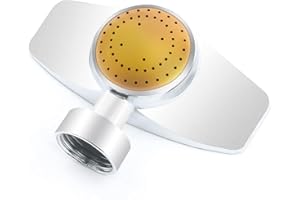 Metal Circular Spot Sprinkler 1PCS, Uranshin 360 Degree Sprinkler Head for Hose, Small Garden Sprinklers up to 30ft Coverage Area, Lawn Sprinklers for Small Area Yard Garden Watering (1, Yellow)