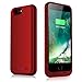 iPhone 7 Plus 8 Plus Battery Case 7000mAh Capacity Extended Battery Power Charger for iPhone 7Plus 8Plus (5.5inch) 4 LED Indication Ultra Slim Portable Charging Cover - Red