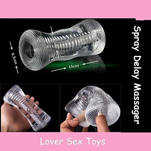 Male Sex Toys for Men delay Spray Trainer seks Mens Sex Toys Sex Male Adult Toys Sex Products. (Color: Crystal Clear)