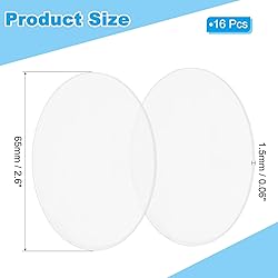 PATIKIL 2.6" Acrylic Circles, 16Pcs 0.06" Thickness