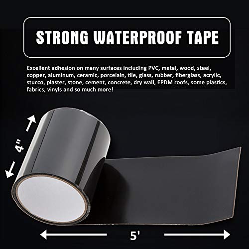 image for BROADPACK Rubberized Waterproof Repair Tape, Stop Leakage Seal Tape, P