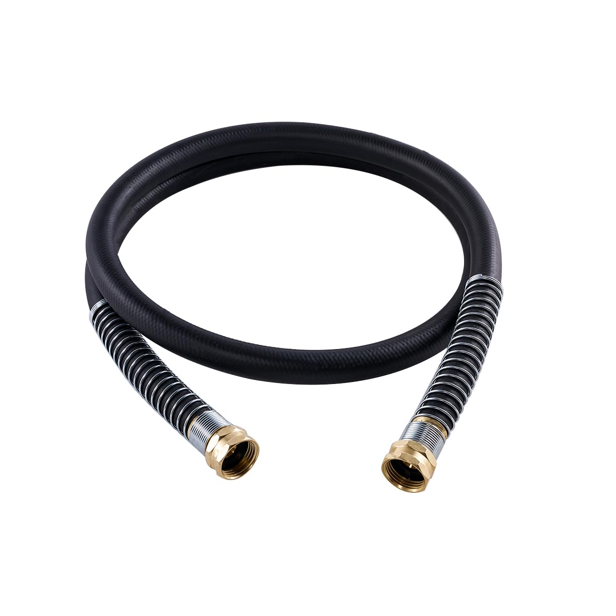 Photo 1 of Guitrees Leader Garden Hose 5ft x 5/8", Heavy Duty Short Water Hose, Female to Female Fittings, Five Layered Braiding for Durability, 1000PSI Burst, 200PSI Working (Black)