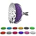 Aroma Outfitters Car Diffuser Vent Clip with 12 Colored Felt Pads. Improve Air Quality, Motion Sickness & Promote Calm Driving. Tree of Life Stainless Steel Fragrance Magnetic Locket