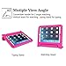 AVAWO Kids Case for iPad mini 1 2 3 - Light Weight Shock Proof Handle Stand Kids for iPad mini, iPad mini 3rd Generation, iPad mini 2 with Retina Display - Rose