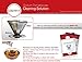 Osaka Stainless Steel Pour Over Coffee Dripper with Double Layered Filter, Paperless and Reusable Cone Shaped Filter for Osaka, Chemex, Hario, Bodum and Other Carafes