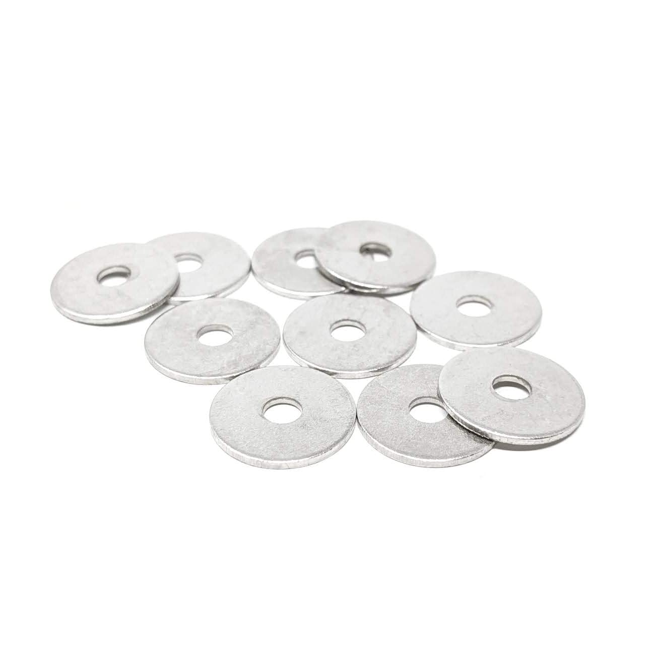 M3 Flat Penny Washers (Pack of 25) Round Metal Steel Washers for Screws, Nickel Coated Plated Galvanized Heavy Duty Certified (12x3.2x0.8mm) - Made in Germany