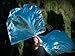 BLUE METALLIC Angel Wing from Catch the Fire Worship Flags, Praise & Worship Dance Flags, Prophetic Worship, Christian Dance in Church, Beautiful Single Layer, (2 ct), Flexible Poles