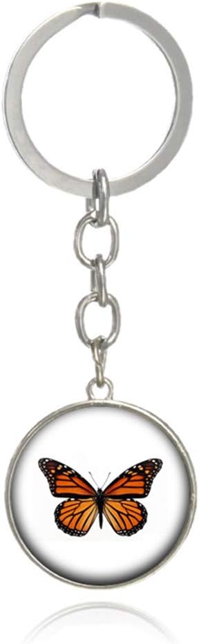 Haodou Key Ring Alloy Animal Butterfly Keyring Keychain Pocket Handbag Car Pendant Decoration Keys Holder for Women Men Souvenir Birthday Gift