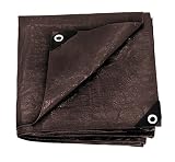 Stansport U-1620 Reinforced Rip-Stop Tarp, Brown - 16' x 20'