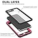 Effun iPhone 8 Plus/iPhone 7 Plus Waterproof Case, Dottie Style IP68 Certified Underwater Cover Shock/Dirt/Snow Proof Case with PH Test Paper, Stylus Pen and Floating Strap Pink Version