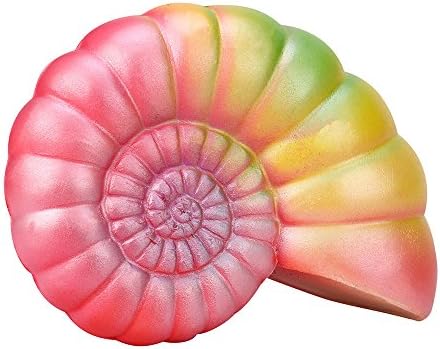 TOPUNDER 14CM Jumbo Colorful Conch Cartoon Squishy Slow Rising Squeeze Toy Gift Fun (Multicolor)