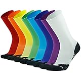 Football Knee High Socks Compression HUSO Dri Fit Sports Socks for Men 1,3,6,8 Pairs
