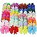 Set of 40 Colors Baby Girl Hair Bows For Toddlers Teens Kids Babies Children Boutique Grosgrain Hair Bow Clips