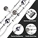 Anjoo Bands for Fitbit Versa/Fitbit Versa Lite Edition Smart Watch, Fashion Jewelry Elastic Stretch Pearl Bracelet Replacement Women Girls Strap Bands for Fit bit Versa Smartwatch - Black/Grey