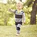 Burt's Bees Baby Boys' Organic Rugby Stripe Henley Tee Coverall