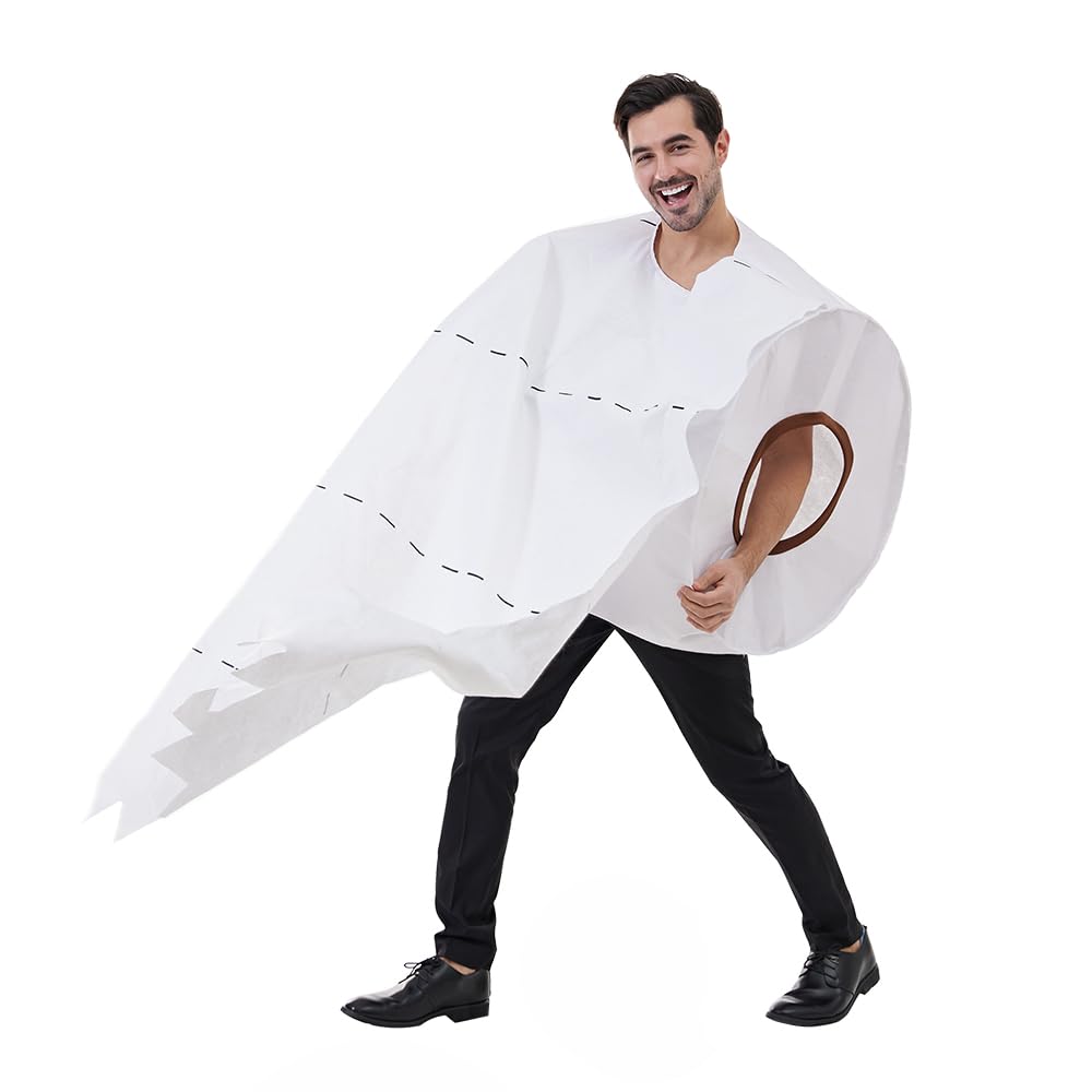 EraSpooky Unisex Toilet Paper Costume Adult Novelty Stag Funny Fancy Dress