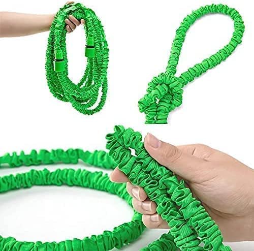 WESEN 7.5m/15m/30m/37m/45m Expandable Garden Water Hose with 3/4" and 1/2" Connector, Flexible Garden Hose with 8 Function Spray Nozzle