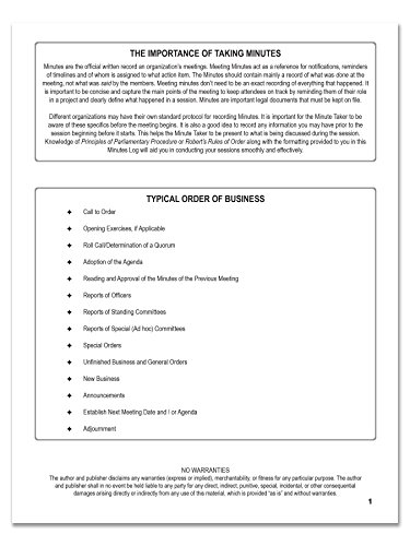 BookFactory Minutes Book / Corporate Minutes Book / Board 