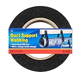 Cambridge Duct Support Webbing Black 1 3/4 Inch Width 50 Feet Length