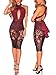 Women Bodycon Lace Dress Sexy V Neck Halter Strap Sleeveless Backless Bandage Cocktail Evening Mini Pencil Party Suit Burgundy