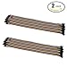 OdiySurveil(TM) 40pin 300mm 1P-1P Male to Female Breadboard Cable Dupont Jump Wire Jumper For Arduino(80pcs,Pure copper core,Pack of 2)
