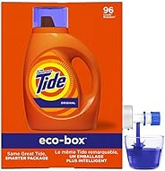 Tide Laundry Detergent Liquid Eco-Box, Concentrated, Original Scent, HE Compatible, 96 Loads