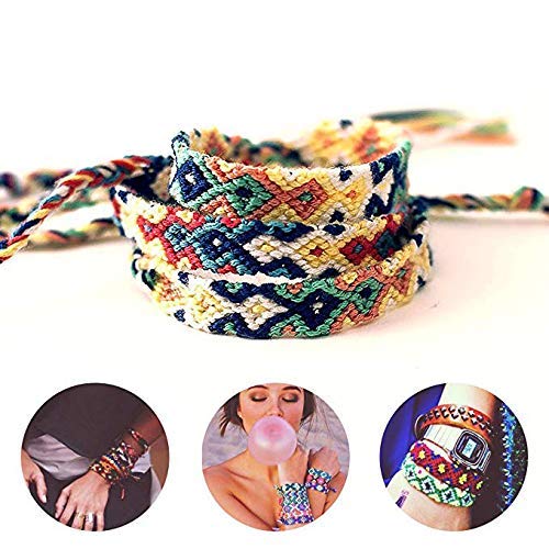LoveInUSA Braided Bracelets,Nepal Style Friendship Bracelets Woven Bracelets Ankle Bracelets Friendship Souvenir