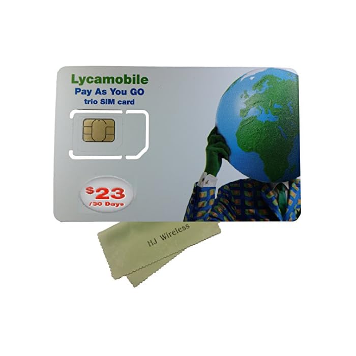 Buy Lyca Mobile Triple Cut SIM Card with 23 Month Unlimited