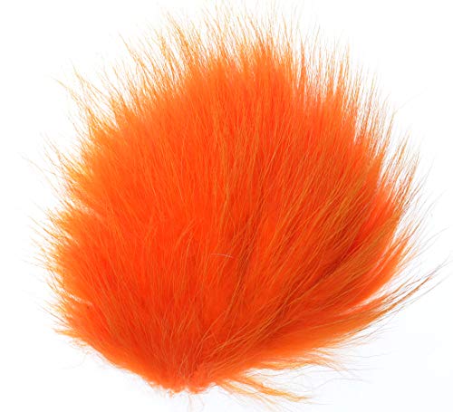 The Fly Fishing Place Fly Tying Materials - Finn Raccoon Fur Master Pack - 4 Fluorescent Colors - Red Yellow Fire Orange Chartreuse Tube Fly Streamer Hair