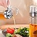 Olive Oil Dispenser Bottle - 2 Pcs Oil and Vinegar Dispenser 17 Oz & 10 Oz Salad Dressing Cruet Glass Bottle,Lead-Free Glass Oil Dispenser for Kitchen