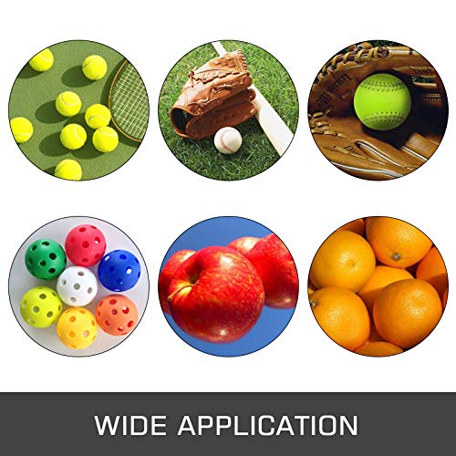 Happibuy Tennis Ball Picker 40 Balls Hopper Mover Tennis Ball Retriever Collector Pick Tennis Ball Picker Upper Tennis Hopper Tennis Ball Basket Tennis Ball Hopper for Tennis (Oval) - Thumbnail 7