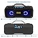 Portable Radio, Boombox, with FM Radio RGB Color Changing Light Bluetooth Speakers,USB/TF/AUX/BT Input,Wireless Hi-Fi Stereo Pairing,USB Rechargeable Durable Design Backyard,Outdoors,Travel,Home Partythumb 2