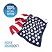 Premium American Flag Bandana Headband, Ideal Size - 21.5 x 21.5 Inches