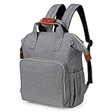 HoHope Baby Diaper Bag Backpack with Insulated Pockets Stroller Straps and Changing Pad