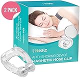 i-Healz Magnetic Anti Snore Nose Clip - Medical Grade Soft Silicone - Stop Snoring Solution - 1 Pack
