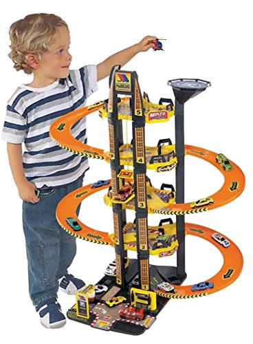 Small World Toys Vehicles-Molto 5 Storey Parking + Helicopter 5
