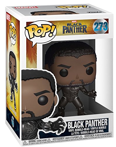 Funko Pop! Marvel: Black Panther - Unmasked Black Panther #273 Vinyl Figure (Bundled with Pop BOX PROTECTOR CASE)