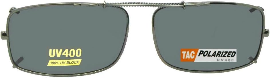 Slim Rectangle Shape Polarized Clip-On Sunglasses for Men and Women – Clip On Sunglasses For Eyewear